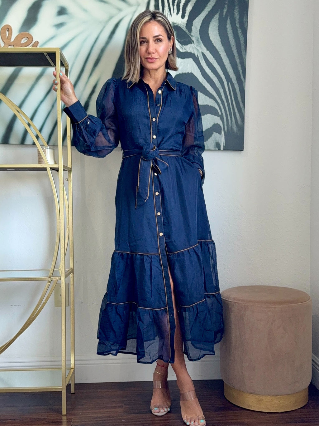“Eternal Blue – Chiffon Maxi Dress”