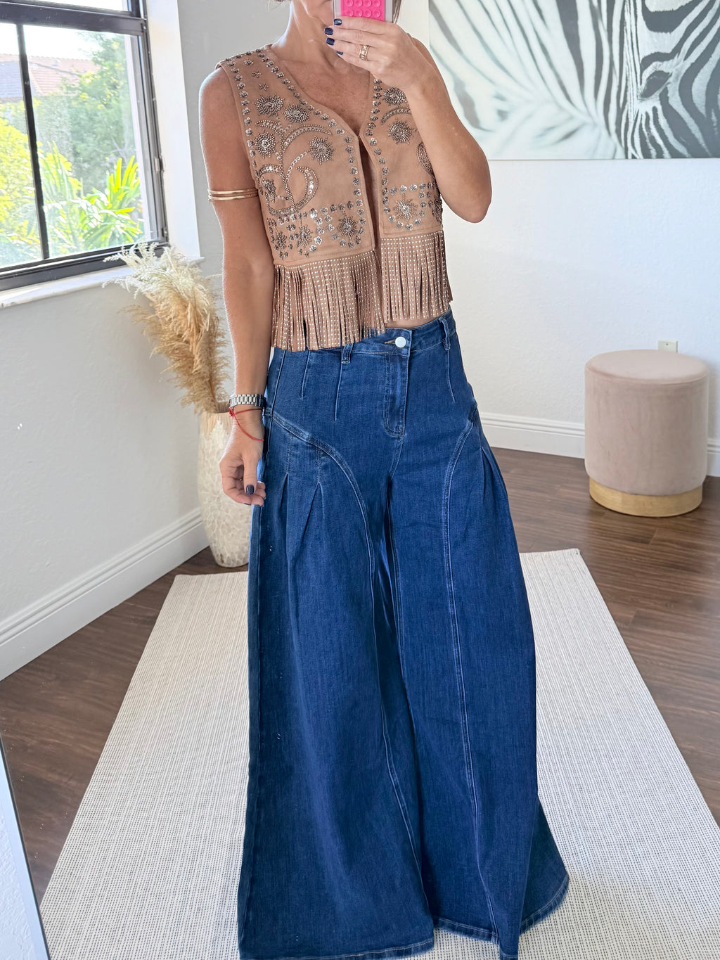 Shiny Boho Vest