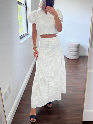 White Vogue   maxi skirt