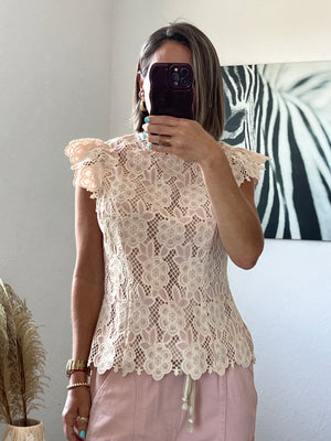 Pink Embroidered top