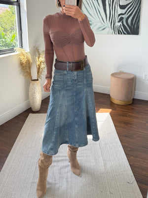 Boho Denim Dream Skirt