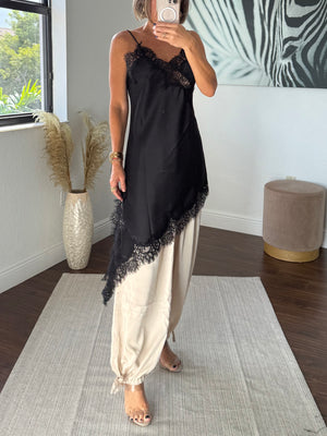 Lace & Satin Allure Top