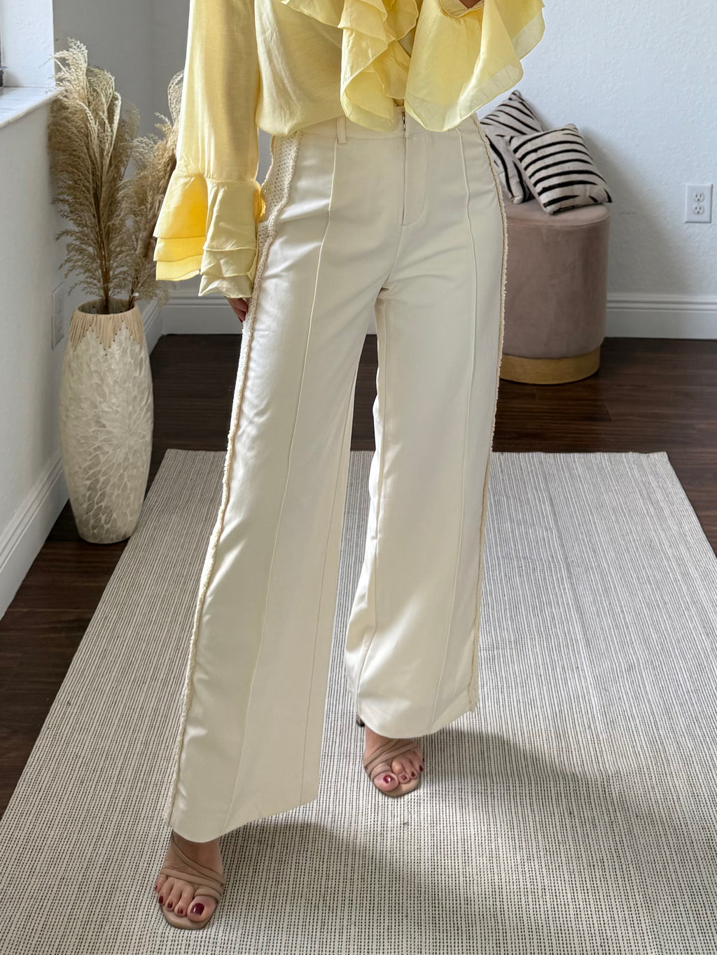 Cream captus  pants