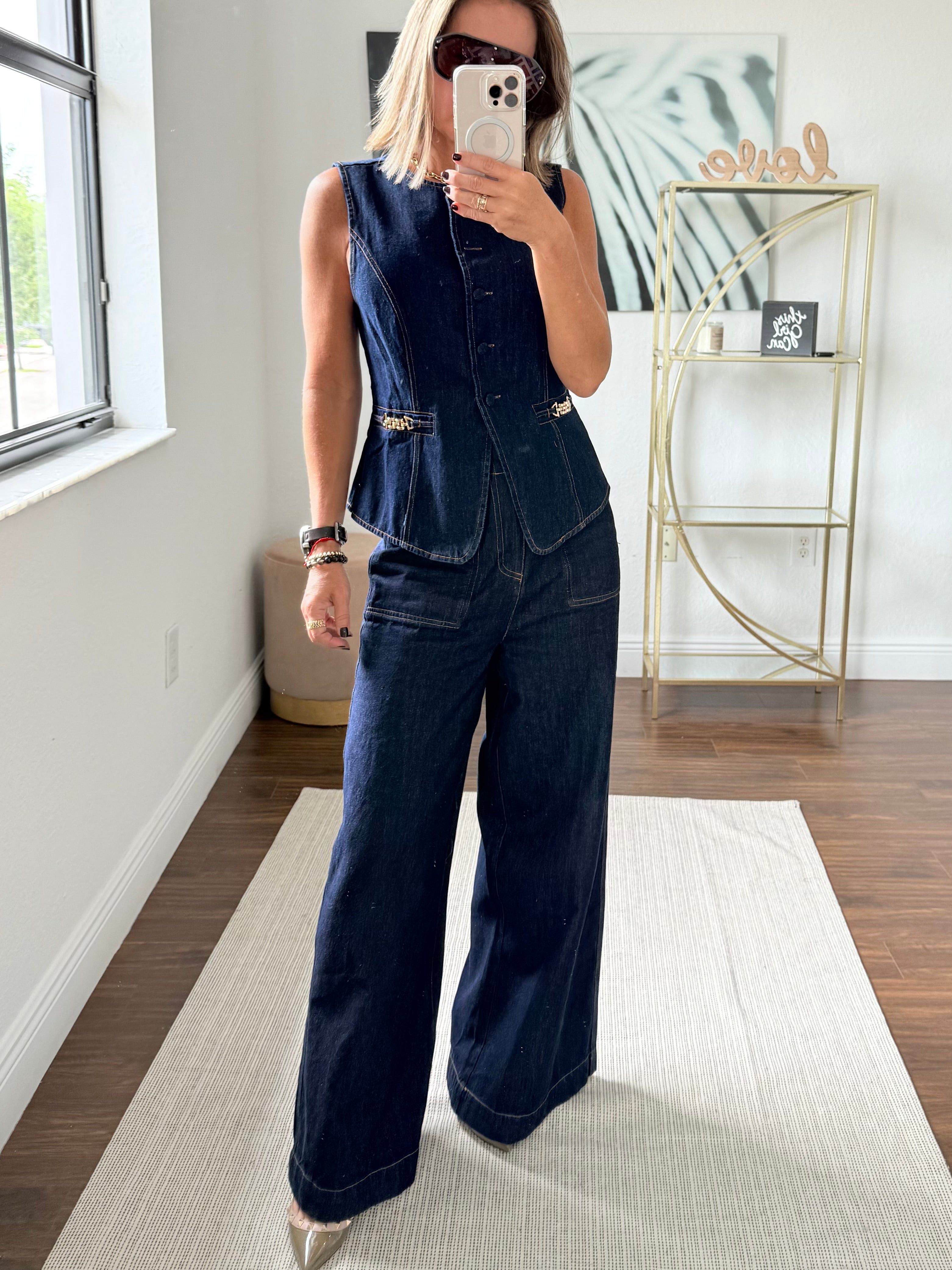Denim Modern Vest