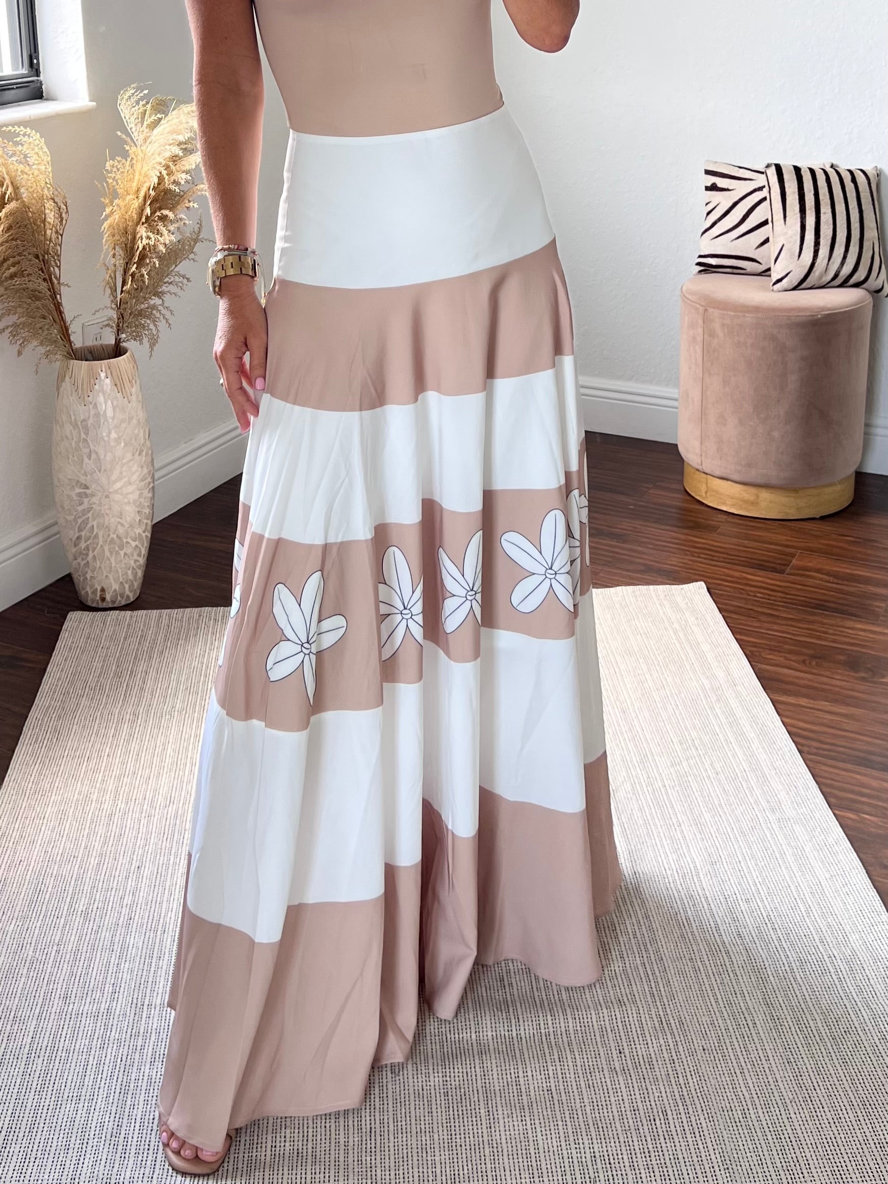 Floral  maxi skirt