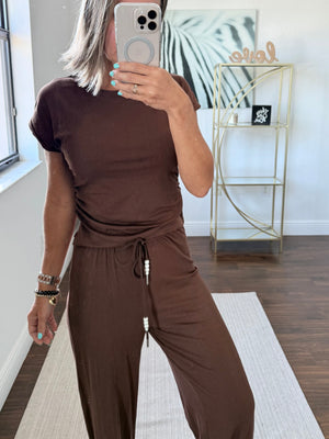 Lightweight Lycra Two-Piece Set – Modern & Chic