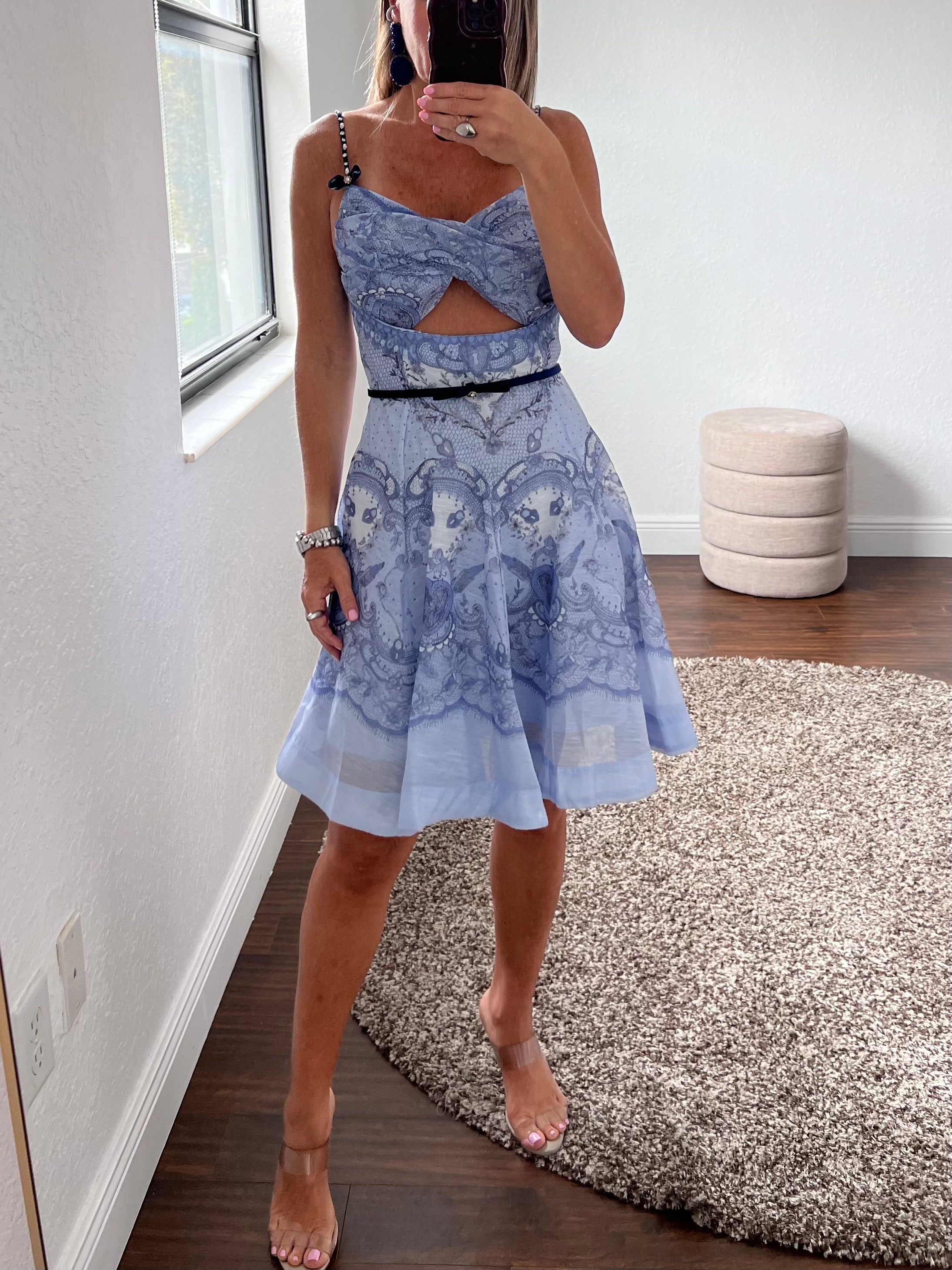 Print  Vogue  short dress