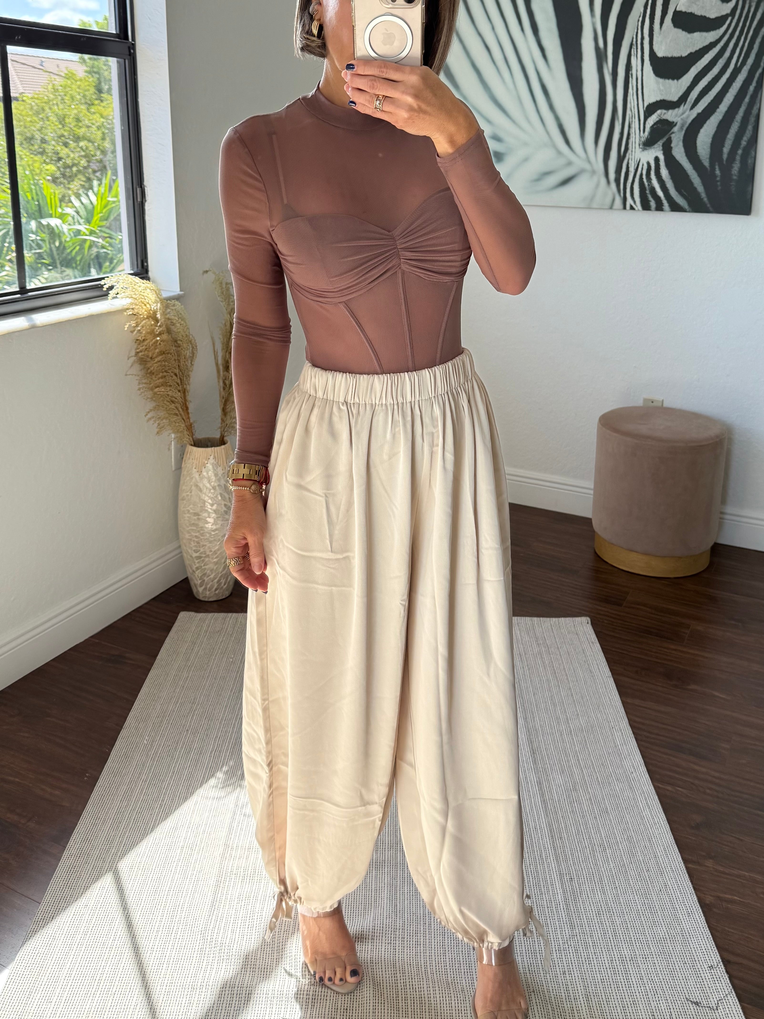 Satin Aladdin  Pants