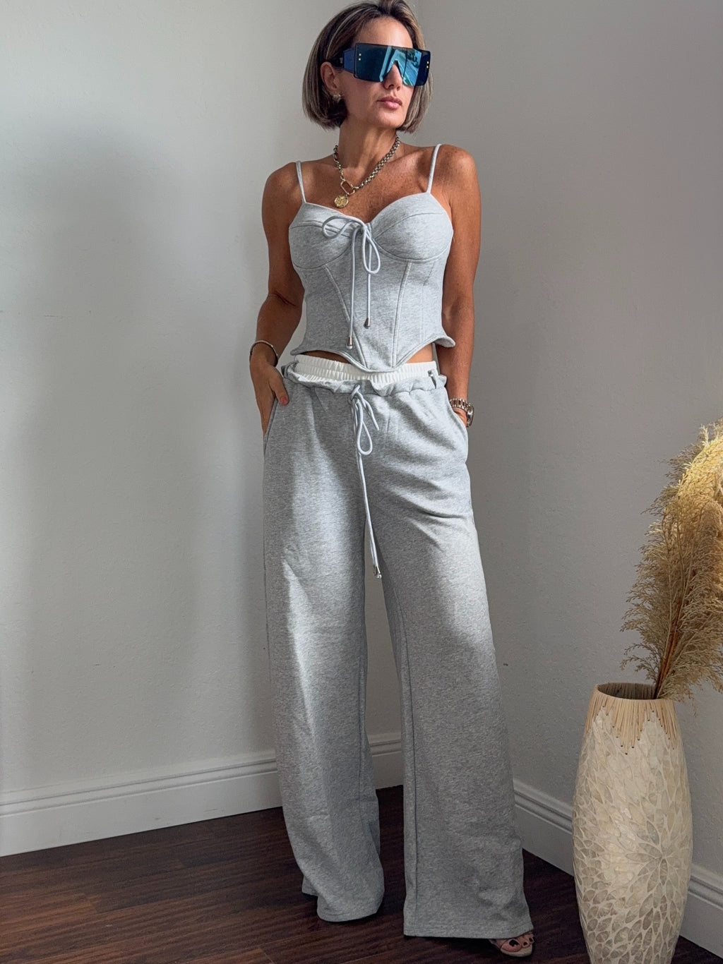 Corset Top & Pants Comfy-Chic Set