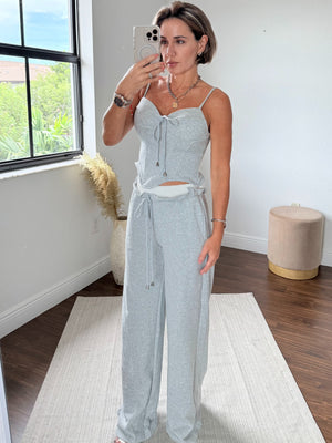 Corset Top & Pants Comfy-Chic Set