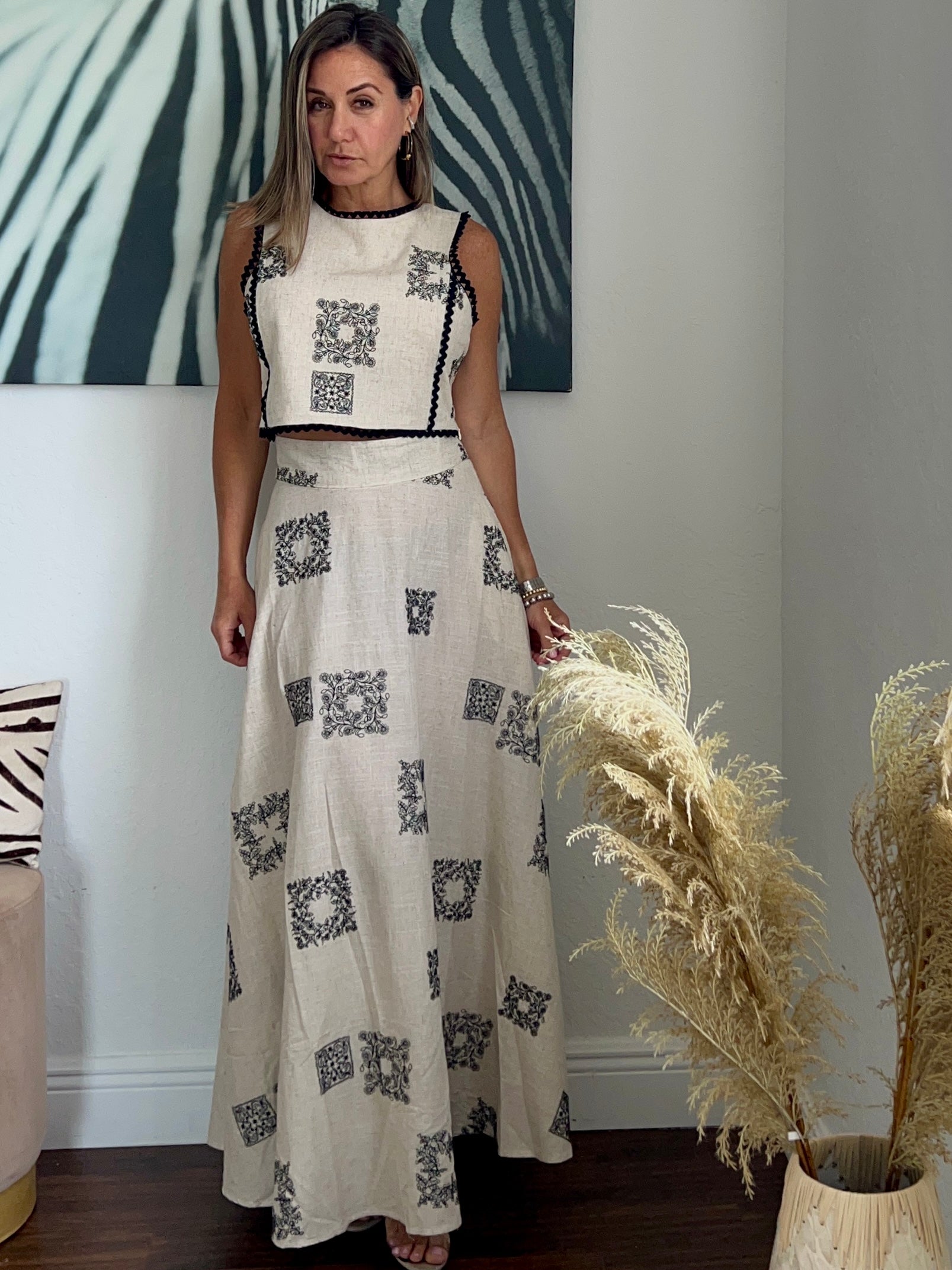 Vogue   long skirt set