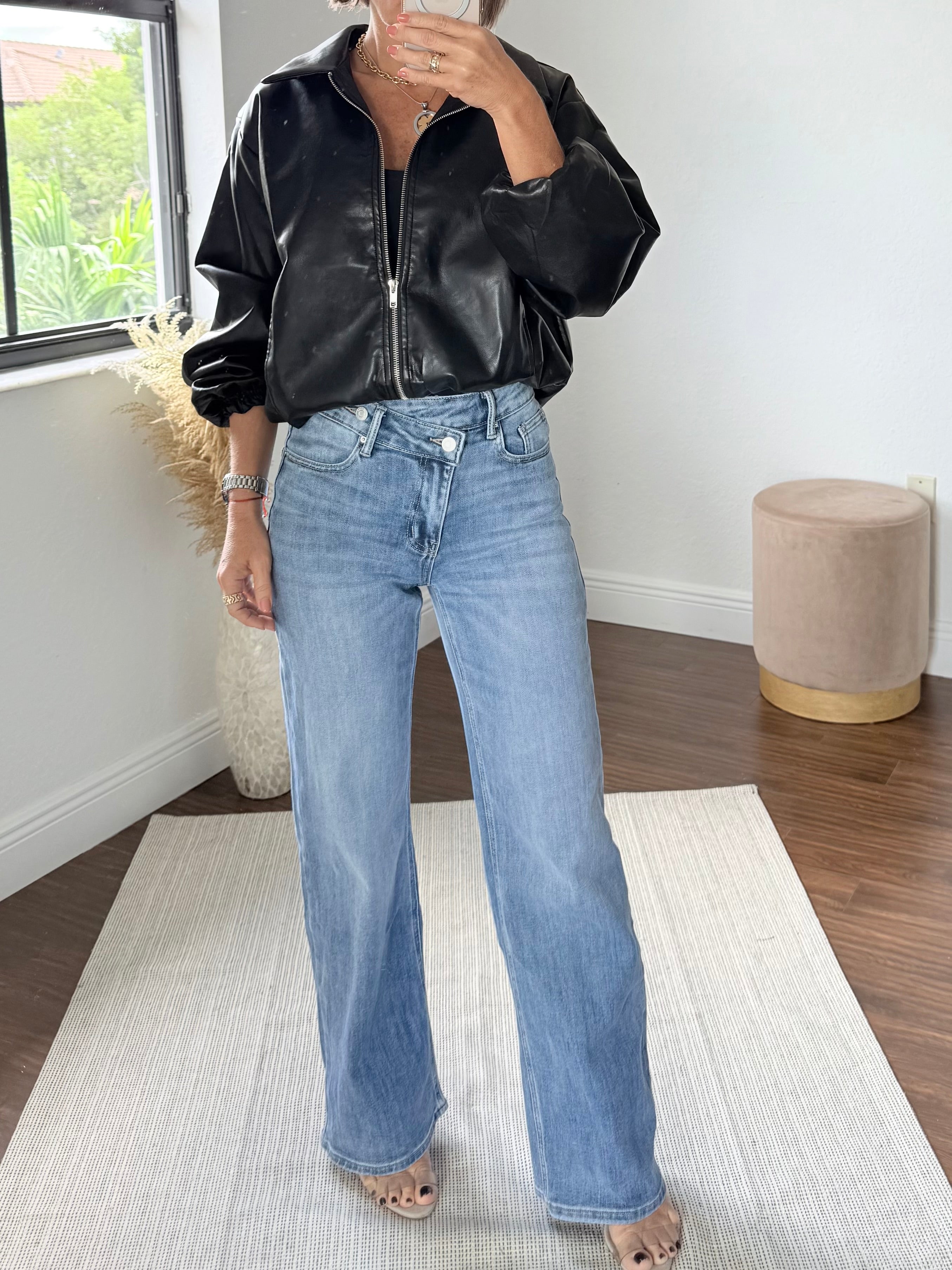 Lightweight Black Leather Jacket