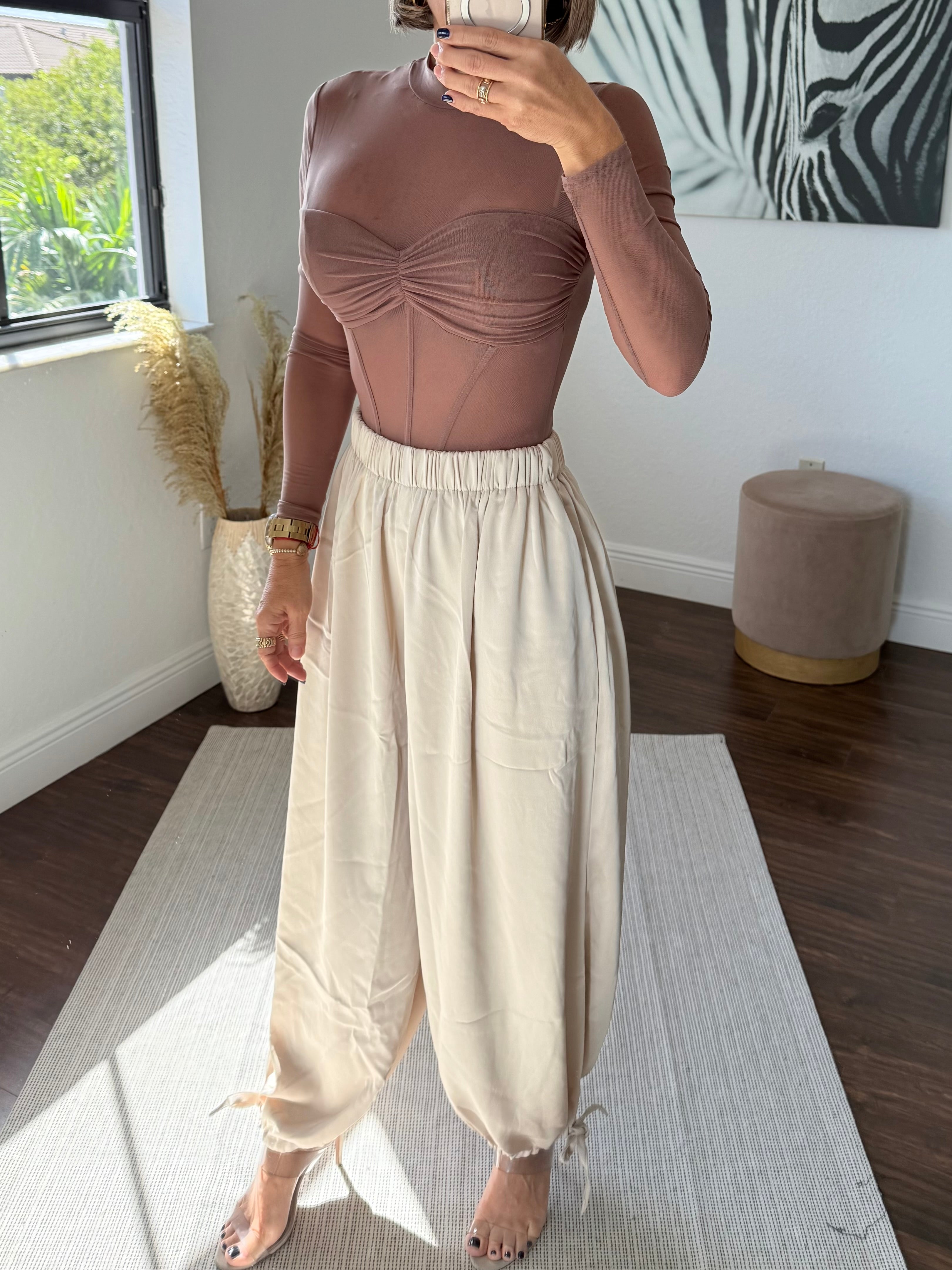 Satin Aladdin  Pants
