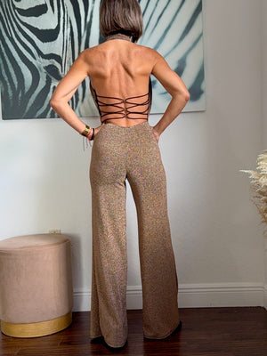 Gold Night Elegance Jumpsuit