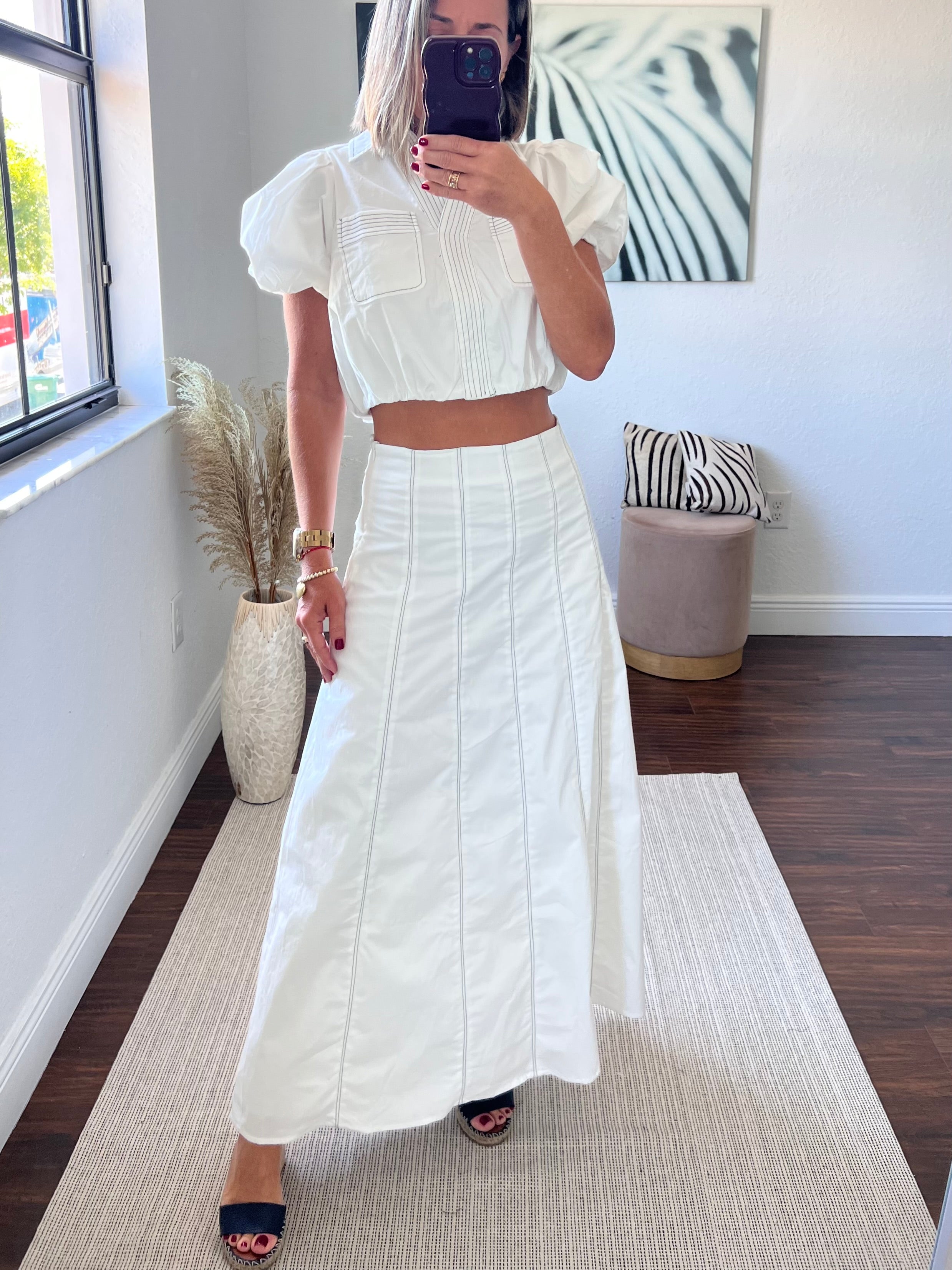 White Vogue   maxi skirt