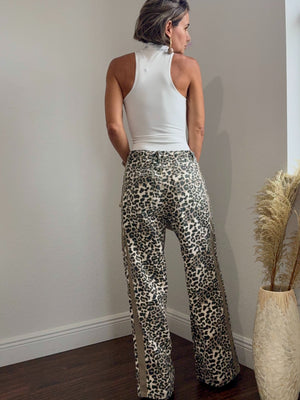 White  mouse Lycra Bodysuit with Gold Front Detail