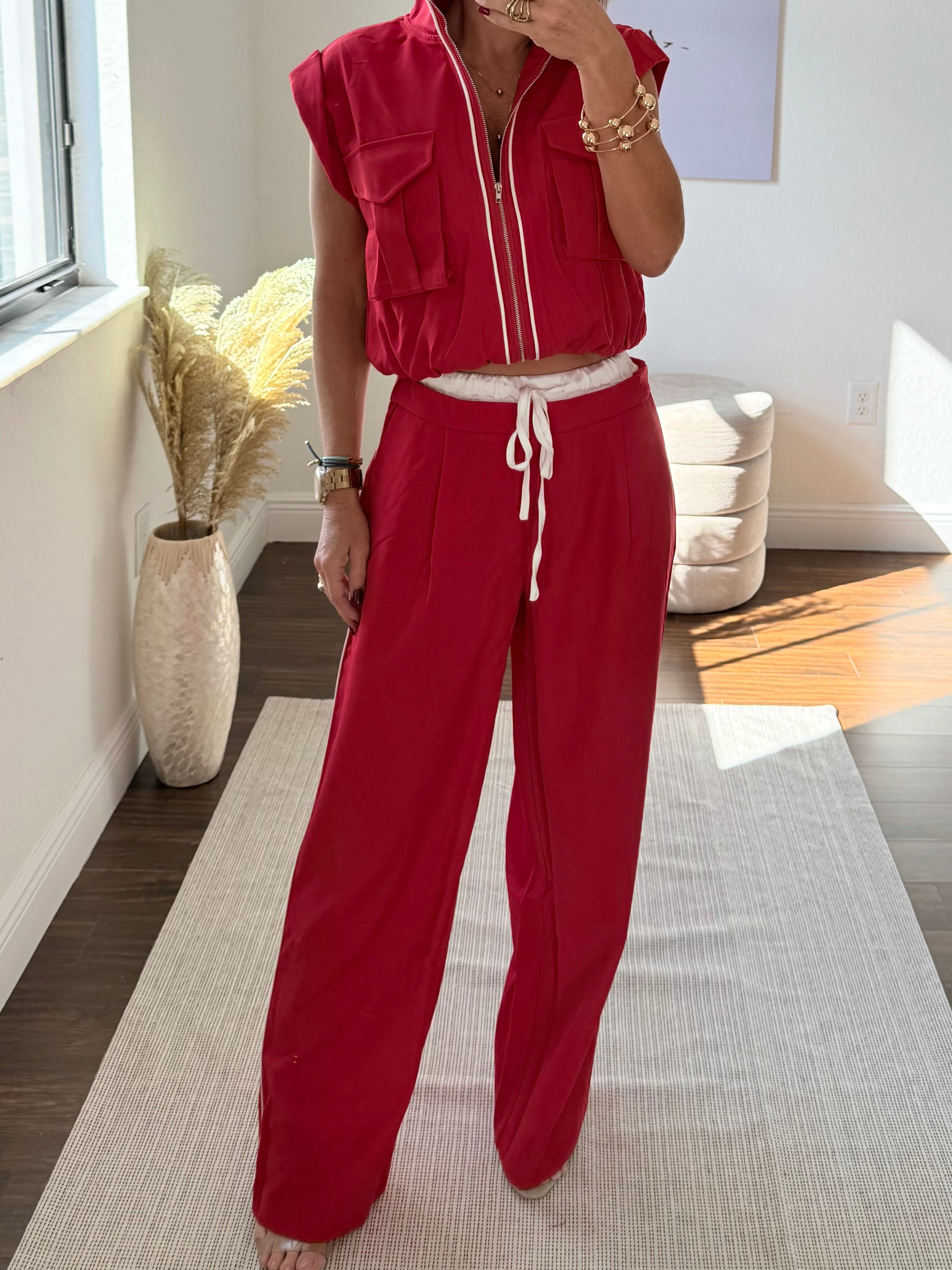 Cozy-Chic Double Waistband Set