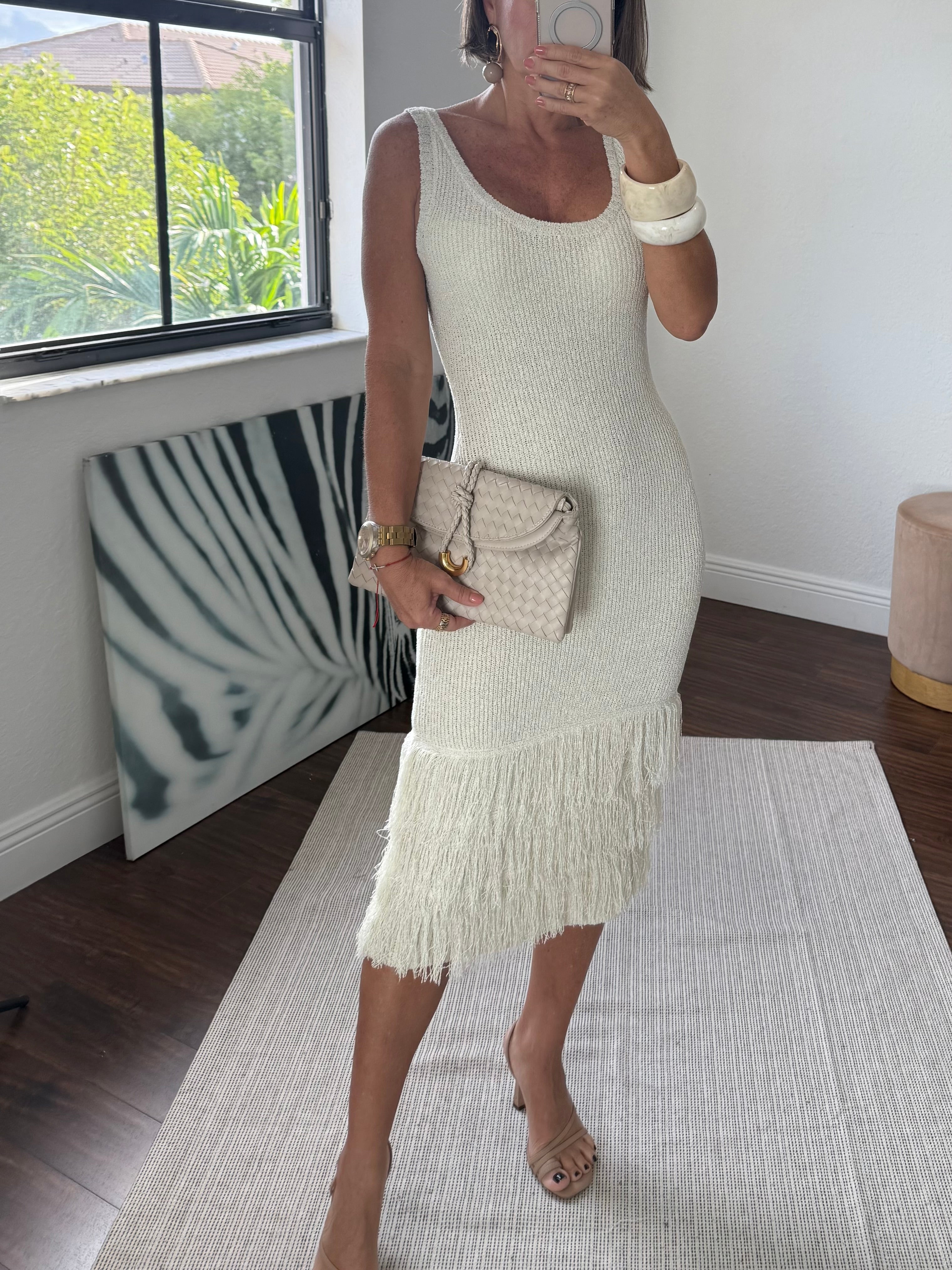 Exotic Midi Dress with Chic Detail