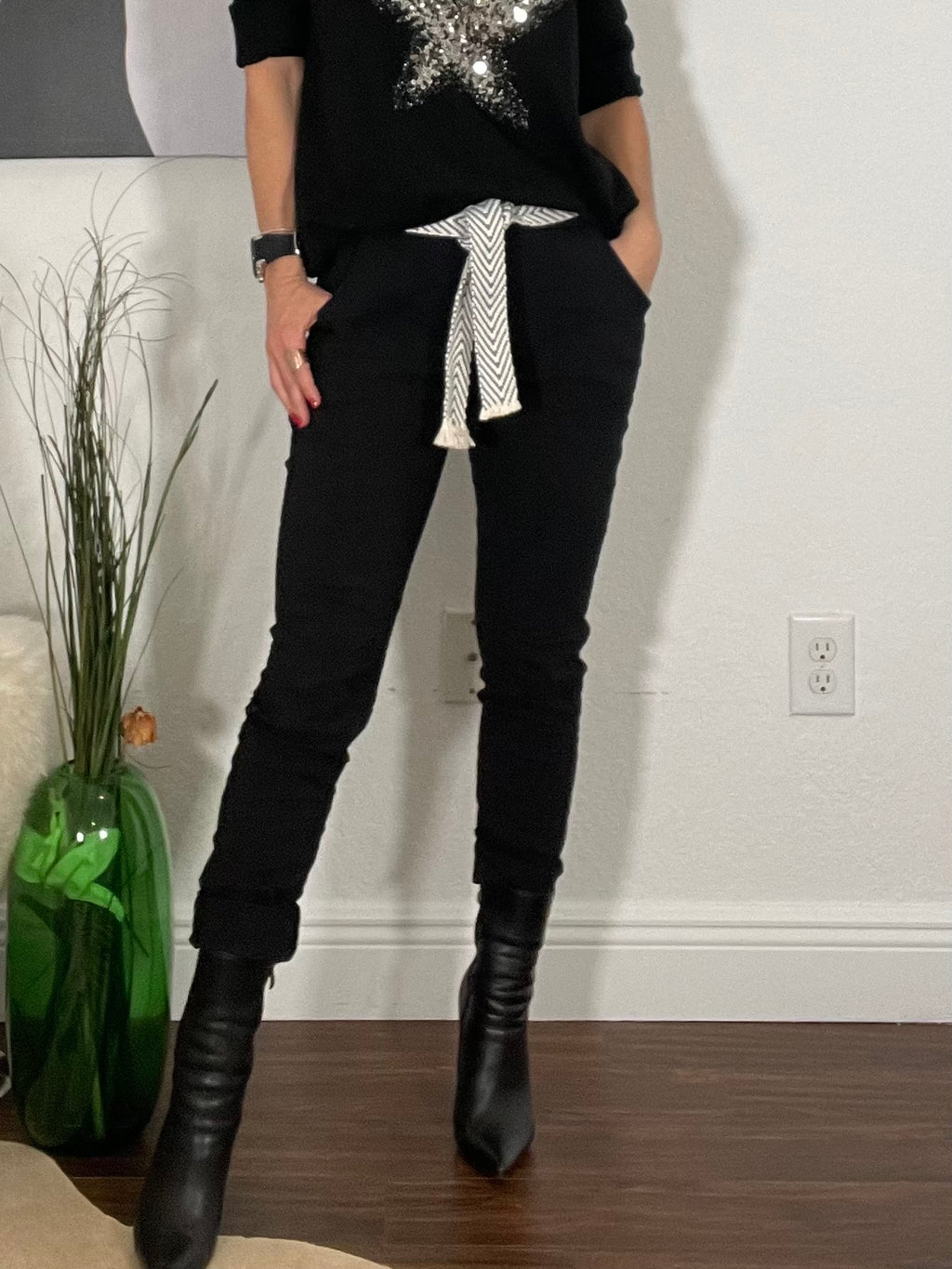 Black joggers