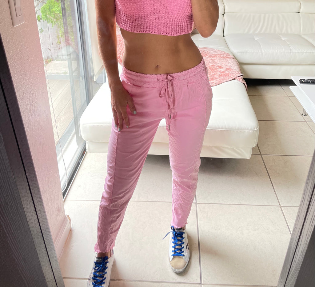Pink joggers